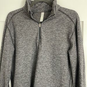 Grey Lululemon Metal Vent 1/4 Zip Top, Size Medium